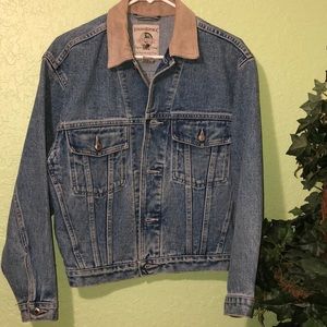 Banana Republic Jacket with leather collar